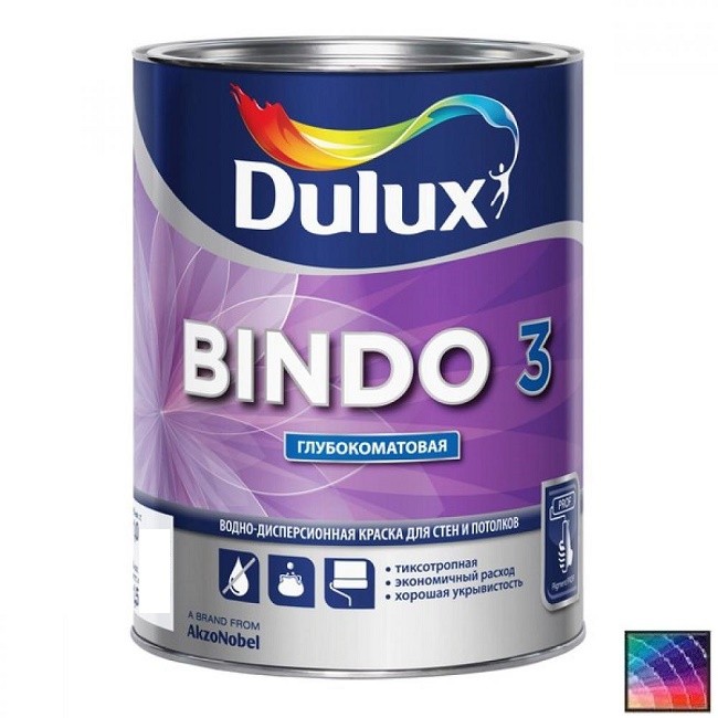  Краска Dulux Professional BINDO 3 глуб/мат BC 4.5л