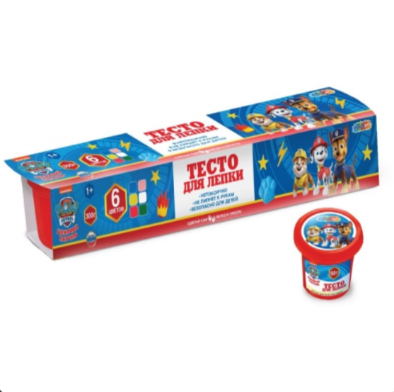  Набор для творчества Тесто для лепки щенячий патруль 6цв 993-453