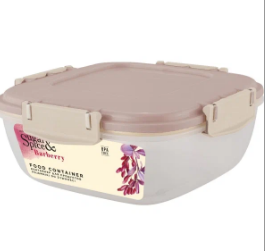  Контейнер д/продук 0,7л гермет.квадр латте SE224210005 Barberry