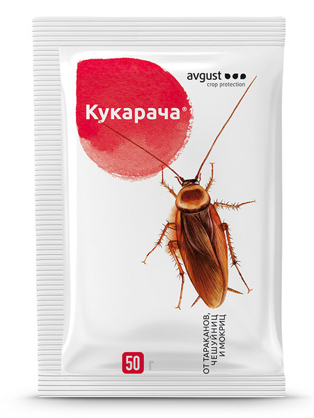  Кукарача 50гр от тараканов,чешуйниц,мокриц (уп.150шт) АО Фирма "Август"