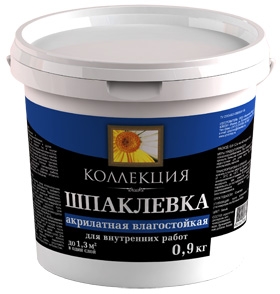  Шпаклевка акрилатная влагостойкая Коллекция 1,5 кг Ижсинтез  (ведро)