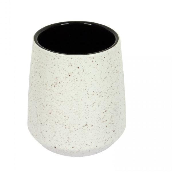  Стакан керамический белая крошка 15806