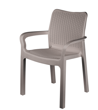  Стул садовый пластиковый 509*580*833мм Rattan франц.платан ING618210105