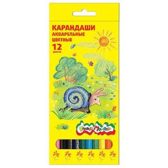  Карандаши акварел. 12цв Каляка-Маляка  3+ 063031