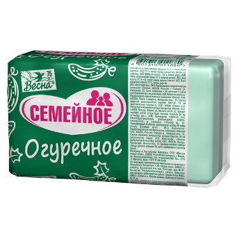  Мыло 140г Огуречное Семейное в п/п пленке Весна