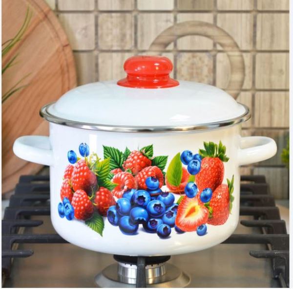  Кастрюля 5,5л Белоснеж Малинка 1RD221M