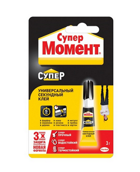  Клей Момент супер-клей 3г Бл-1 шоу-бокс 874565