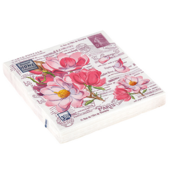  Салфетки бумажн. Bouquet Home collection Classic 3-х сл 20шт 33х33 Открыт.с магнол 37925
