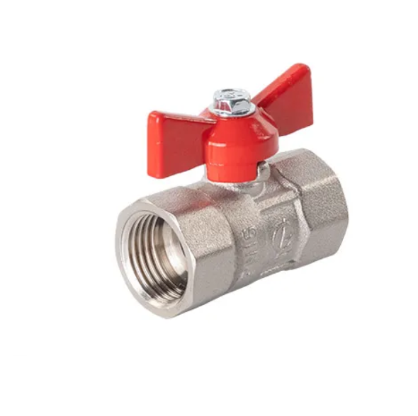  Кран шаровой 1/2" г/г бабочка DN-15 Галлоп Практик 130 539799