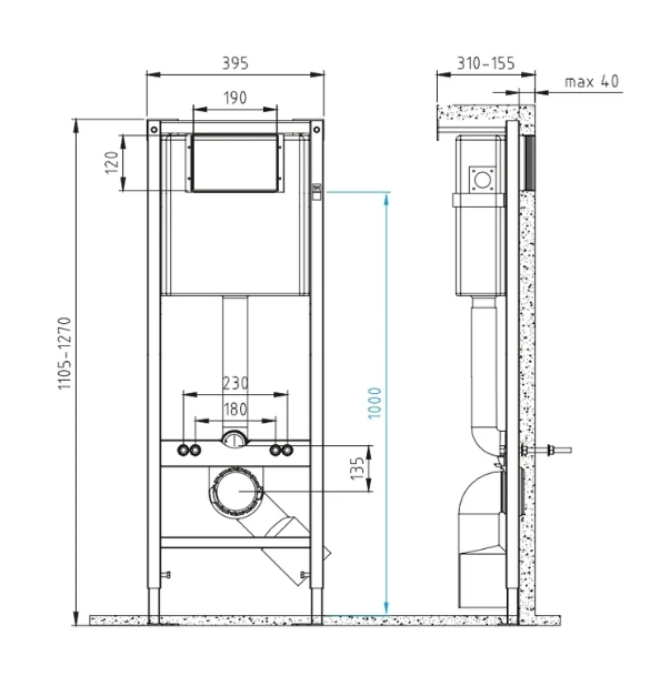  Инсталяция Street Fusion Vortex DPL EO slim комплект кнопка инсталяция унитаз
