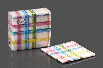  Салфетки бумажн. Desna Design 1-но сл 40шт 24*24 Цветн.линия 57440