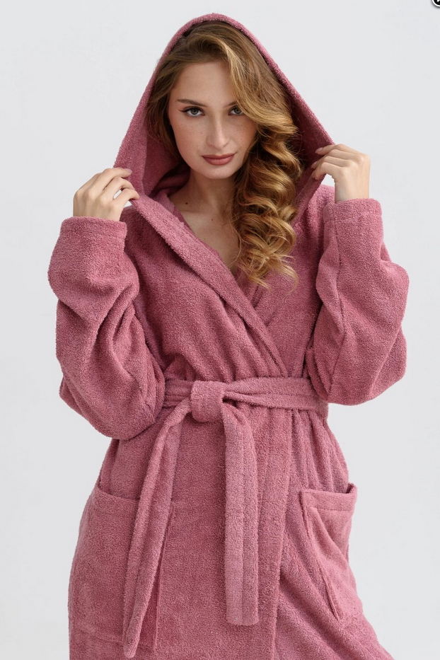  Халат жен р.52 сухая роза Банный 2272-М