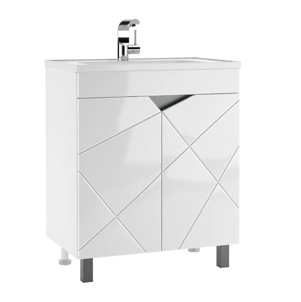  Тумба под умывальник Absolute 70 Vector без ящика DV6608T Айсберг