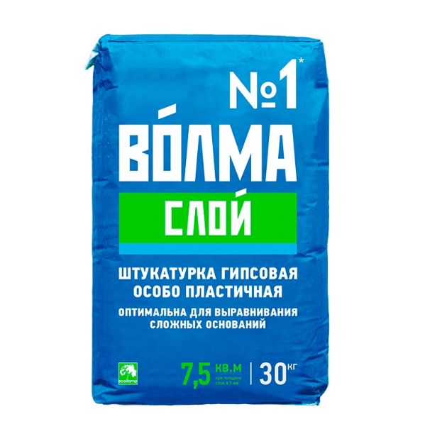  Штукатурка гипсовая 30кг Волма СЛОЙ