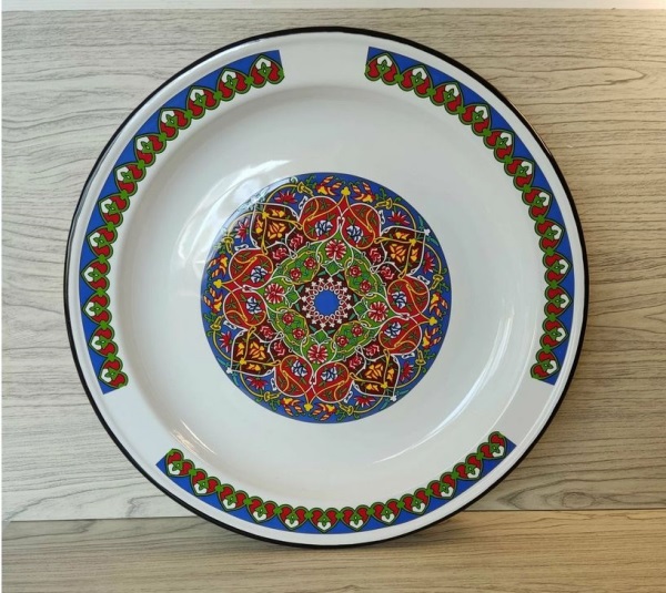  Блюдо эмалированное 5л с орнаментом Арабский С0812.0*70