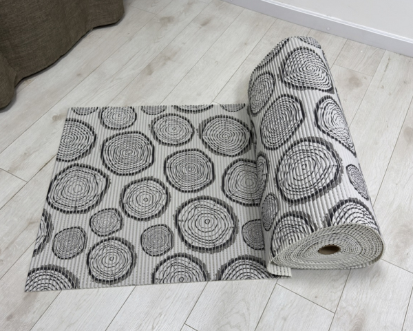  Коврик 130см Поленья серо-бежевый V20033B 14621