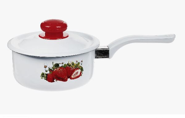  Кастрюля-ковш 1,5л c/кр белоснеж малинка 1RD144M