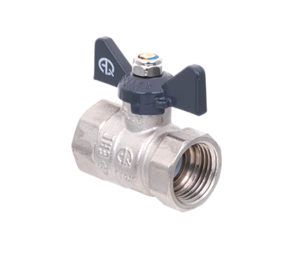  Кран шаровой 1/2" г/г бабочка 01155 Aqualink