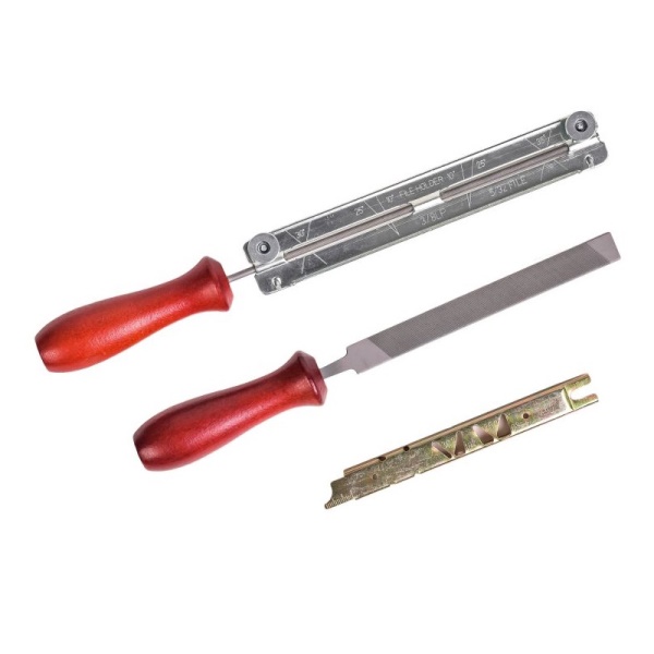  Напильники для заточки цепи (3 предмета) шаг 3/8 и 1/4 MFS-4001 MAXPILER