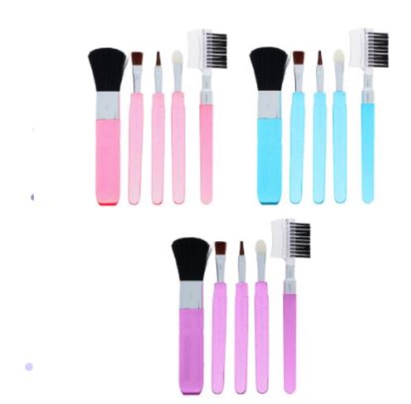  Набор кистей д/макияжа 5шт пластик нейлон 11см 305-361