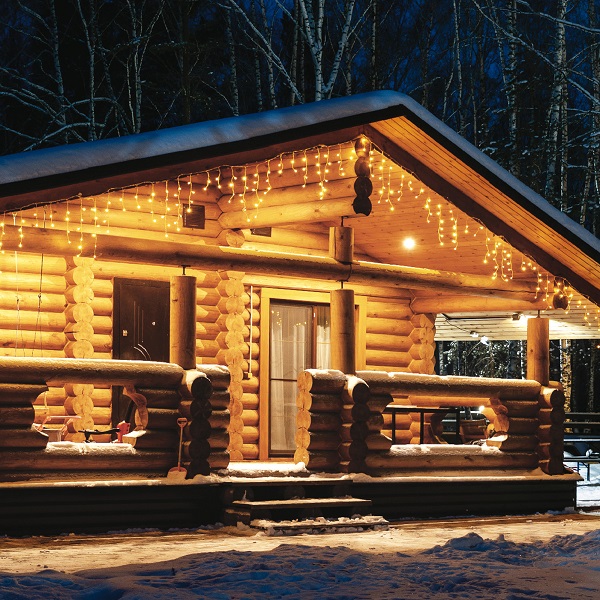  Гирлянда св/д бахрома 50м уличная 880LED IP44 бел свет прозрачный провод ULD-B500006-880