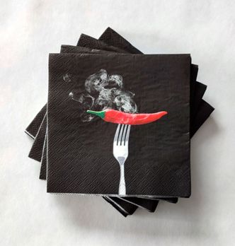  Салфетки бумажн. Art Bouquet 3-х сл 20шт Hot chili 33*33см 37398