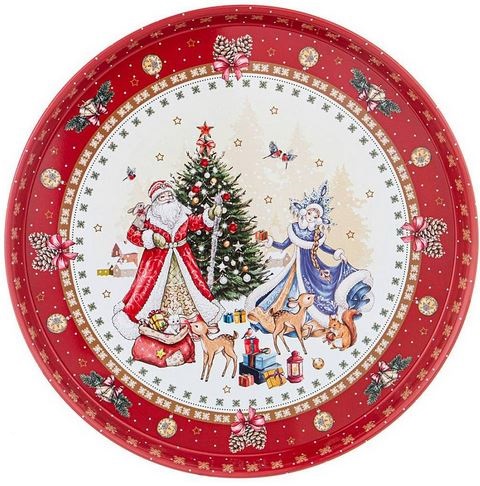  Поднос сервировочный 33*2,1см Christmas collection 898-026 