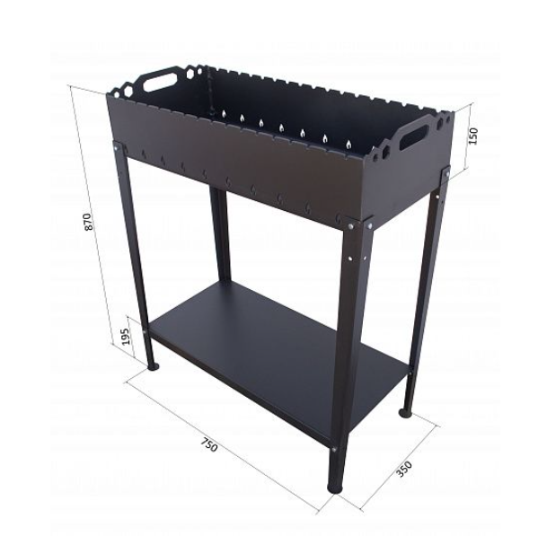  Мангал Дачный 4мм 75см