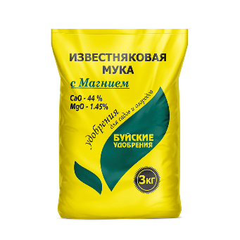  Мука известняковая 3кг раскислитель почвы с магнием БХЗ (у6)