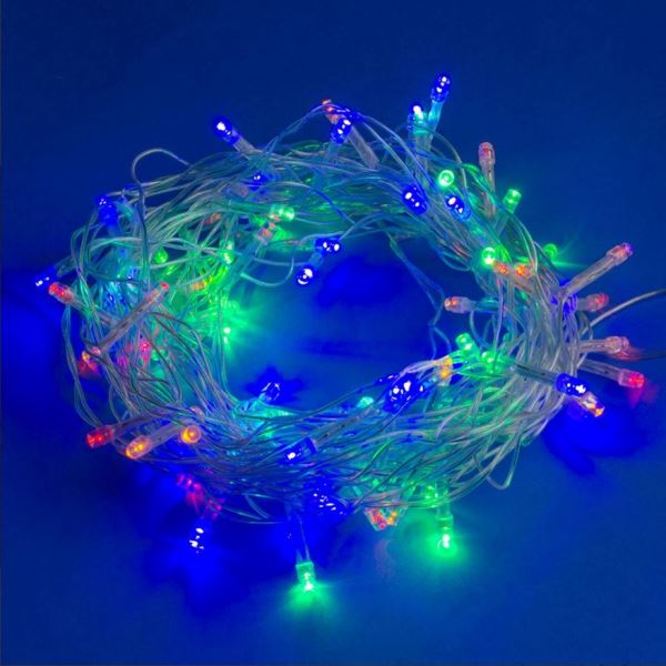  Гирлянда св/д нить 10м 100LED разноцвет/провод прозрачный IP20 ULD-S1000-100/DTA MULTI