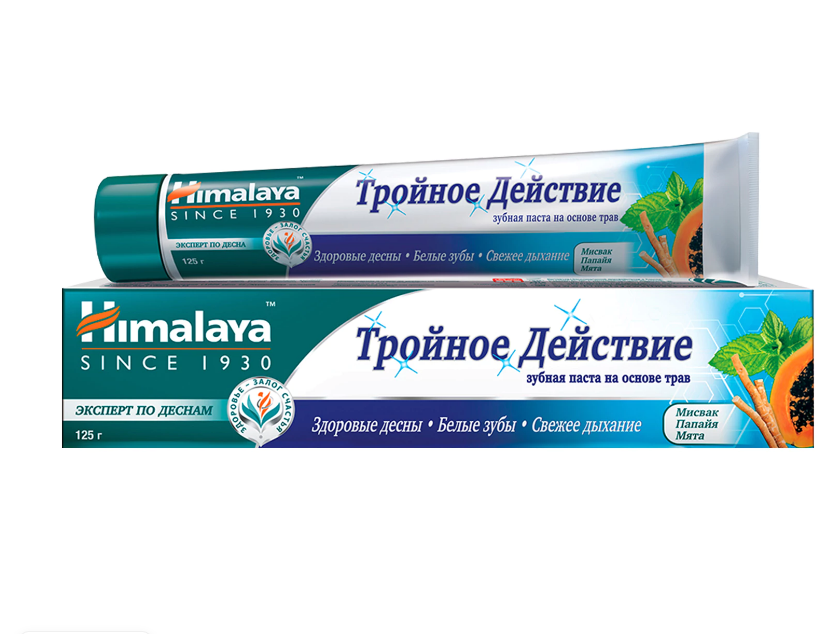  Паста зубная 125мл Тройное действие Himalaya