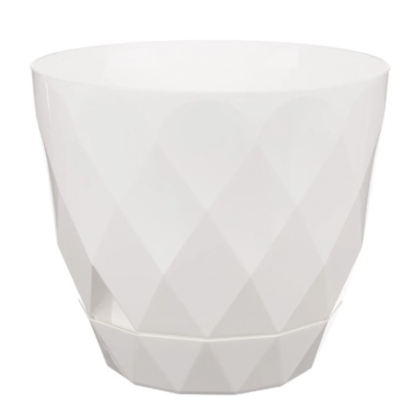  Горшок для цветов 9,3л Laurel с поддоном белый 221616729/01