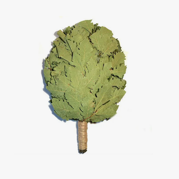  Веник для бани дубовый с ручкой