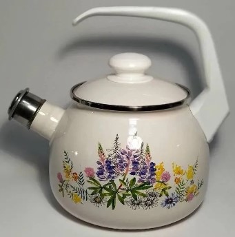  Чайник эмалированный 2,5л С-2711АП/4ЖмРч Люпины 118936