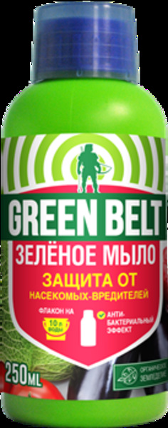  Мыло зеленое 250мл от болезней и вредителей 01-675 Green Belt (кор.25шт)