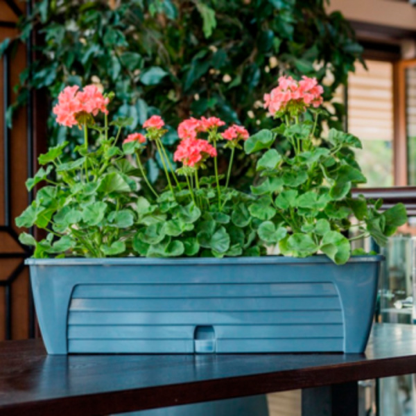  Ящик балконный 12,3л 2 картриджа антрацит Lido plus 