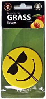  Ароматизатор Grass картон Smile Персик ST-0398 (уп.50шт)