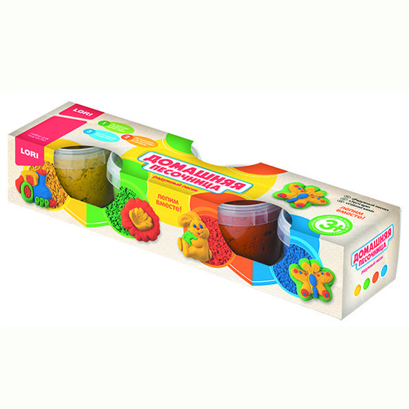  Набор для творчества Радужный песок 4цвета 140гр 176-530