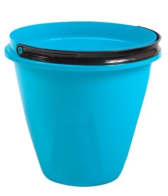  Ведро 10л п/эт Лайт с крыш голубое Радиан