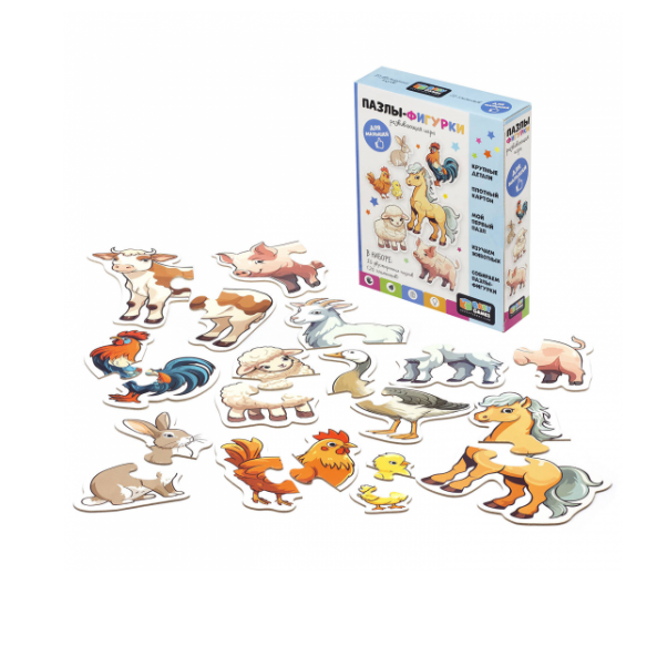  Пазл фигурки Baby games Ферма 08524