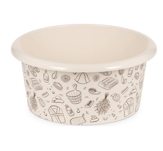  Таз 15л п/эт Русская банька М2557 (у10)