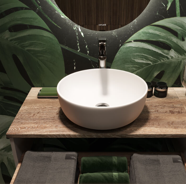  Столешница под раковину 800*450мм керамогр Spirit Wood Cersanit