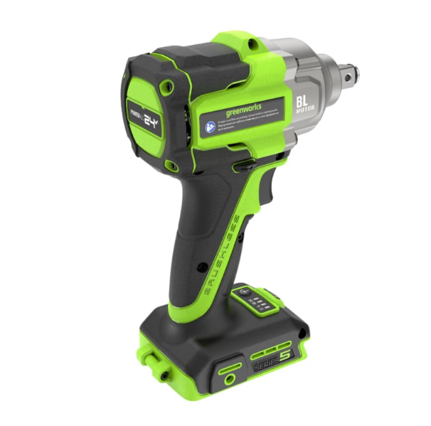  Гайковерт аккум 24В ударный 1АКБ 5Ач и ЗУ б/щет IW5500 GreenWorks 3805007CUG