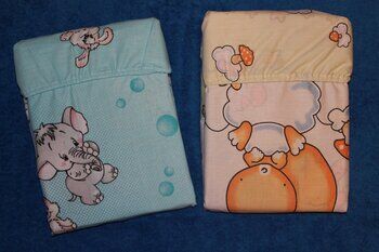  Простыня 90*145 бязь ПРГ Матвейка на матрац 60*120 на резин