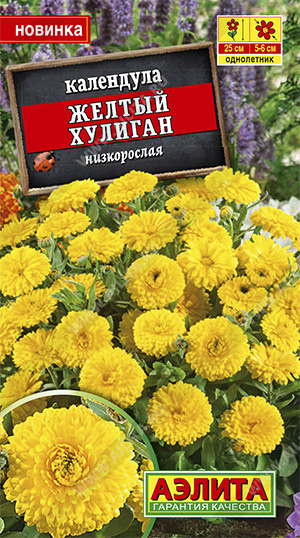  Календула Желтый хулиган цв. Аэлита