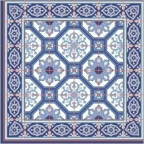  Салфетки бумажн. Art Bouquet 3-х сл 20шт Азулежу 33*33см 37769