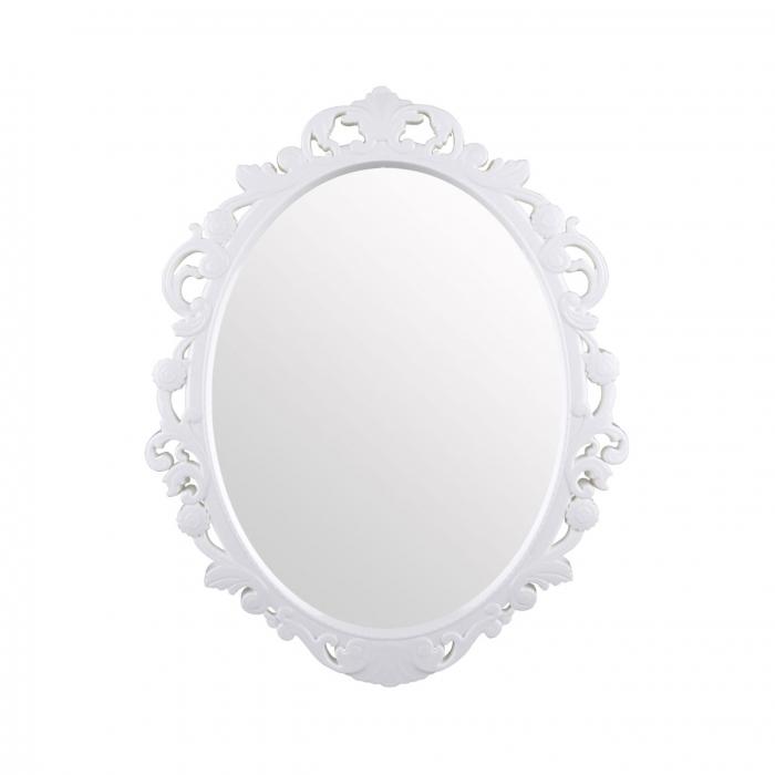  Зеркало в рамке Ажур 585*470мм М1656 белый (уп.7)