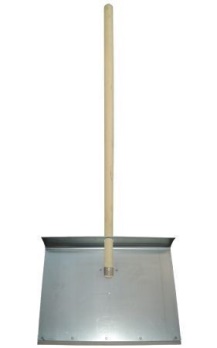  Лопата снеговая 500*600мм оцин с пл.1-но бортная