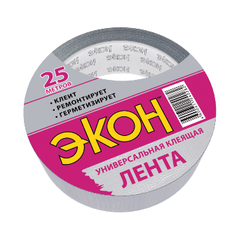  Скотч армированный 48мм*25м серый 1501921 ЭКОН