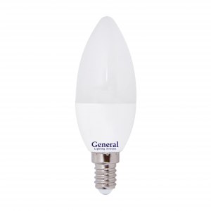  Лампа св/д свеча E14 6500К 7w GLDEN-CF-7 General 638100 500501